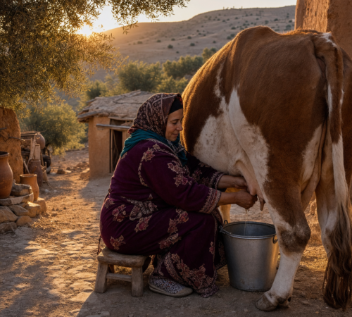 Traite des vaches — expérience authentique