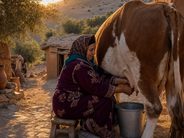 Traite des vaches — expérience authentique