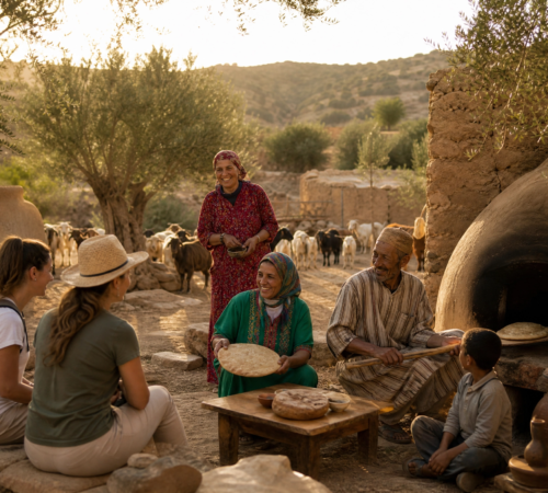 Chez une famille marocaine