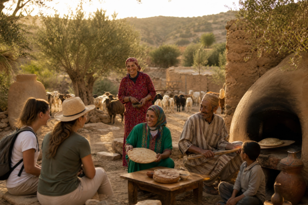 Chez une famille marocaine