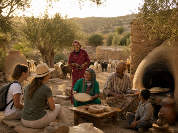 Chez une famille marocaine