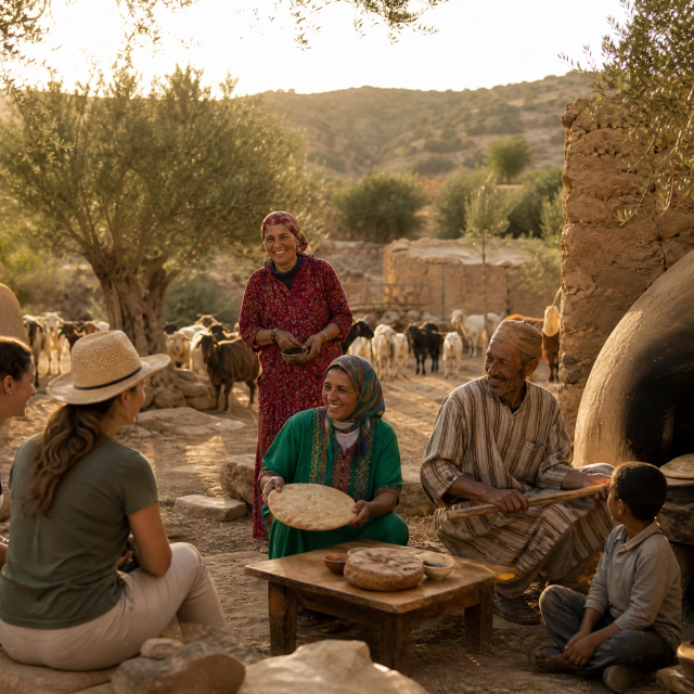 Chez une famille marocaine